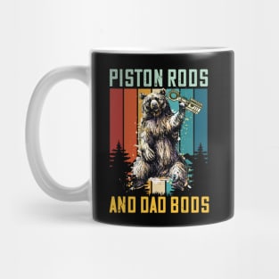 Piston Rods and Dad Bods Garage race car parts Mug